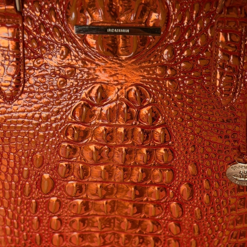 NWT Brahmin ORANGE POTION Medium Asher - Hard to find PRICE FIRM - Picture 7 of 16